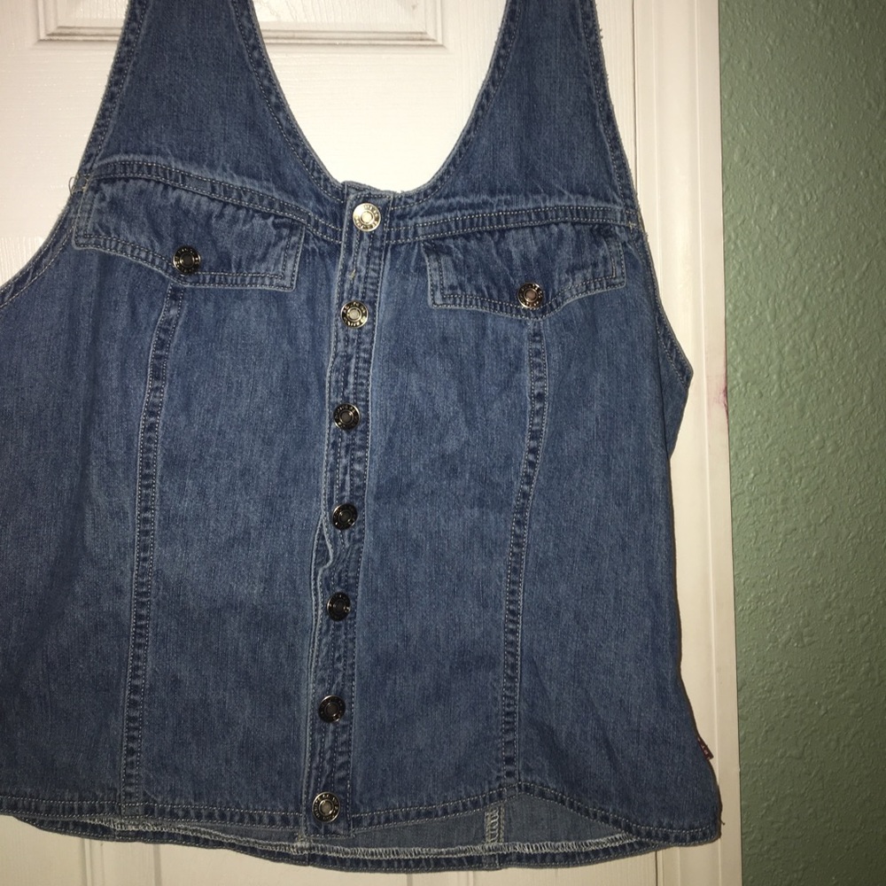 Route 66 denim halter top